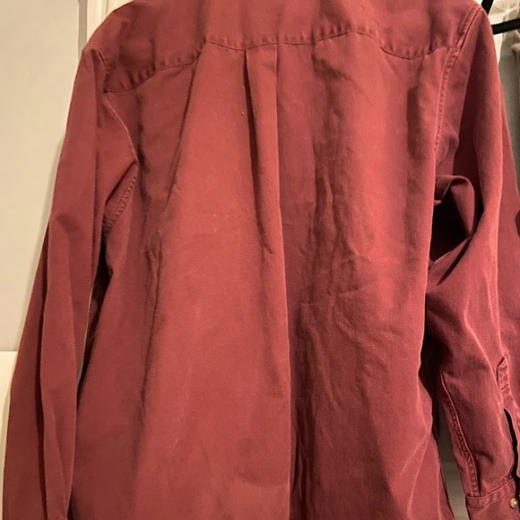 vintage red button down top - Picture 2 of 2